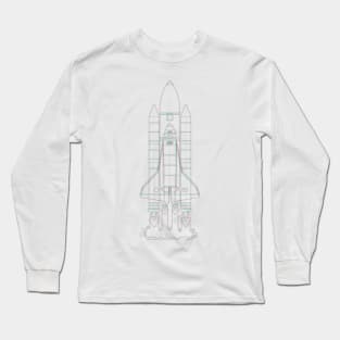 Houston Rocket NASA Space Shuttle Long Sleeve T-Shirt